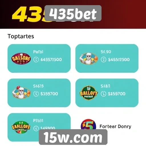 Overview das ofertas de jogos no site 435bet
